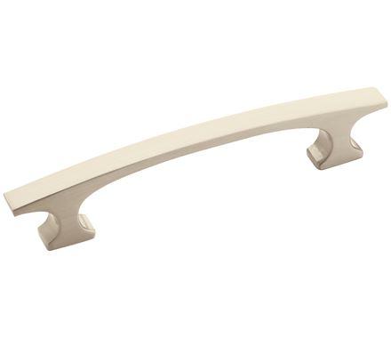 Amerock Cabinet Pull Satin Nickel 3-3/4 inch (96 mm) Center to Center Conrad 1 Pack Drawer Pull Drawer Handle Cabinet Hardware