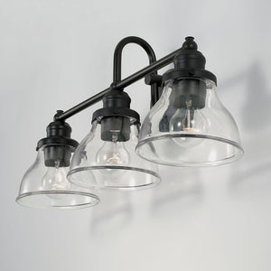Capital Lighting 8303MB-461 Baxter 3 Light Vanity Matte Black