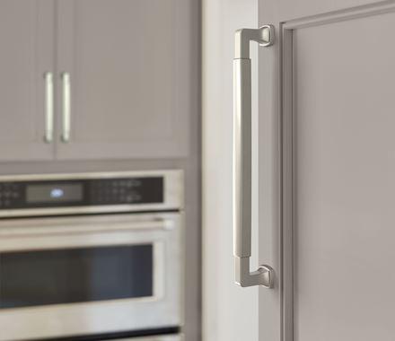Amerock BP36890G10 Stature Cabinet Pull, 8-13/16 in (224 mm) Center-to-Center, Satin Nickel