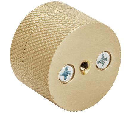 Amerock Cabinet Knob Matte Gold 1-1/4 inch (32 mm) Diameter Transcendent 1 Pack Drawer Knob Cabinet Hardware