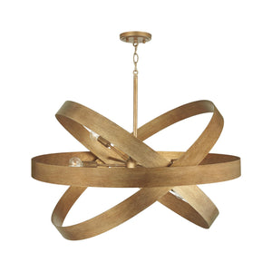 Capital Lighting 439061ML Jude 6 Light Chandelier Mystic Lustre