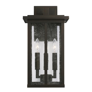 Capital Lighting 943832OZ Barrett 3 Light Outdoor Wall Lantern Oiled Bronze