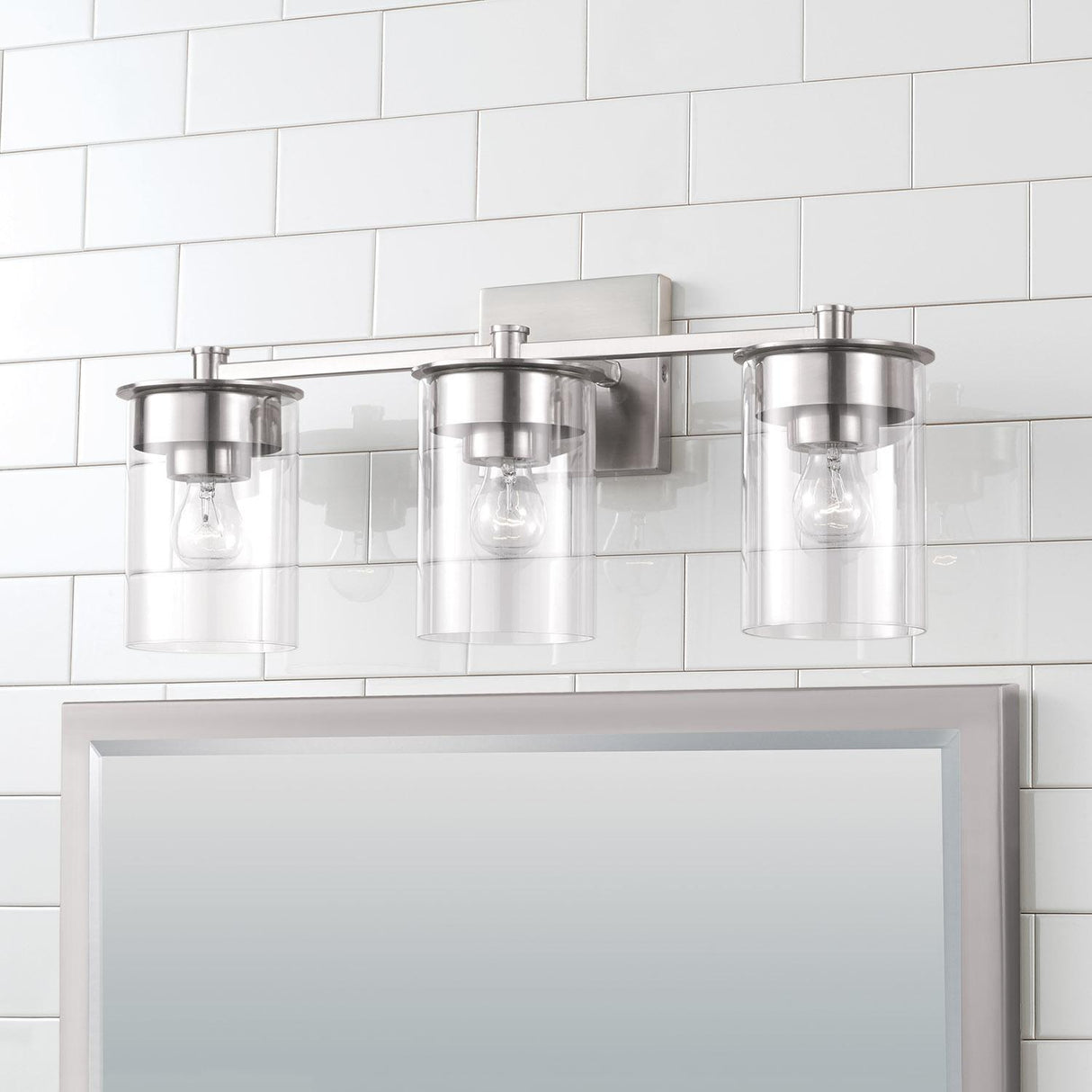 Capital Lighting 146831BN-532 Mason 3 Light Vanity Brushed Nickel