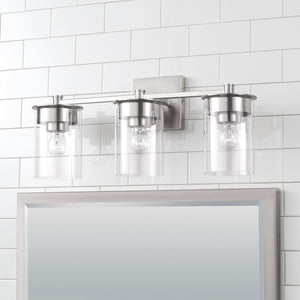 Capital Lighting 146831BN-532 Mason 3 Light Vanity Brushed Nickel