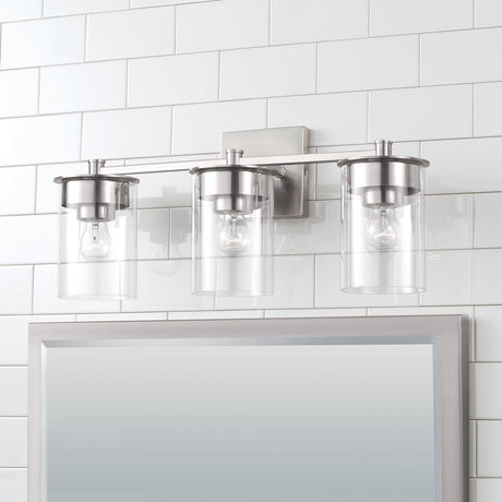 Capital Lighting 146831BN-532 Mason 3 Light Vanity Brushed Nickel