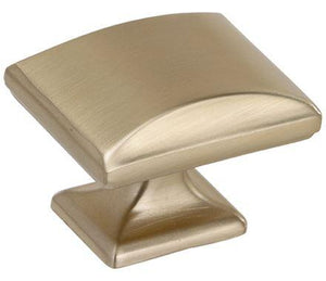 Amerock Cabinet Knob Golden Champagne 1-1/2 inch (38 mm) Length Candler 1 Pack Drawer Knob Cabinet Hardware