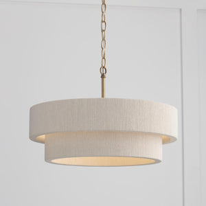 Capital Lighting 349841MA Delaney 4 Light Pendant Matte Brass