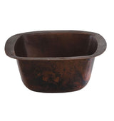 Thompson Traders Picasso Black Copper Bath Sink Tamayo 3SBC Aged Copper
(Hammered)