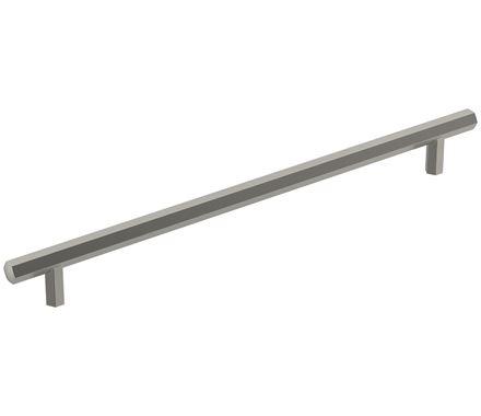 Amerock Cabinet Pull Satin Nickel 10-1/16 inch (256 mm) Center-to-Center Caliber 1 Pack Drawer Pull Cabinet Handle Cabinet Hardware