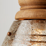 Capital Lighting 330418LW Juniper 1 Light Pendant Light Wood