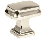 Amerock Cabinet Knob Polished Nickel 1-1/4 inch (32 mm) Length Revitalize 1 Pack Drawer Knob Cabinet Hardware