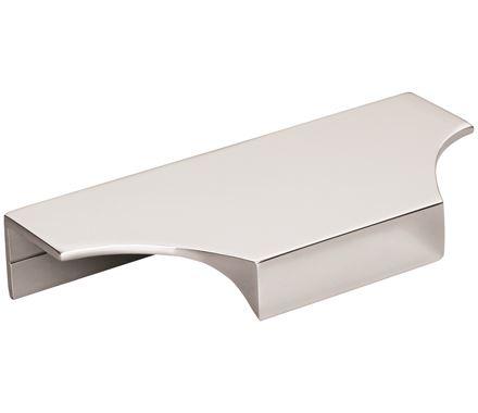 Amerock Cabinet Edge Pull Polished Chrome 4-3/16 inch (106 mm) Center to Center Extent 1 Pack Drawer Pull Drawer Handle Cabinet Hardware