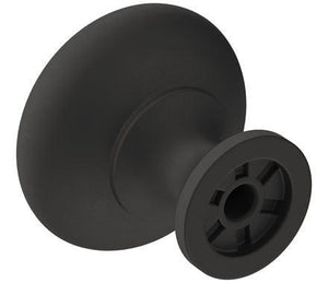Amerock Cabinet Knob Matte Black 1-1/4 inch (32 mm) Diameter Era 1 Pack Drawer Knob Cabinet Hardware