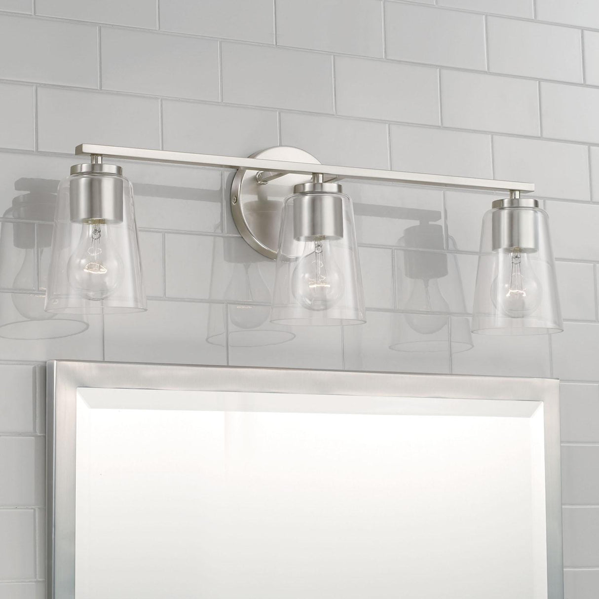 Capital Lighting 148631BN-537 Portman 3 Light Vanity Brushed Nickel