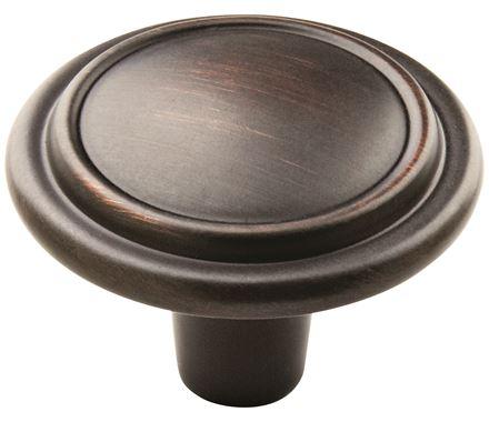 Amerock Cabinet Knob Oil Rubbed Bronze 1-1/4 inch (32 mm) Diameter Everyday Heritage 1 Pack Drawer Knob Cabinet Hardware