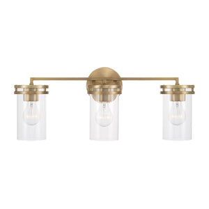 Capital Lighting 148731AD-539 Fuller 3 Light Vanity Aged Brass