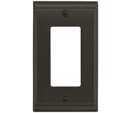 Amerock Wall Plate Black Bronze 1 Rocker Switch Plate Cover Candler 1 Pack Decora Wall Plate Light Switch Cover