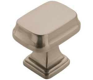 Amerock Cabinet Knob Satin Nickel 1-1/4 inch (32 mm) Length Revitalize 1 Pack Drawer Knob Cabinet Hardware