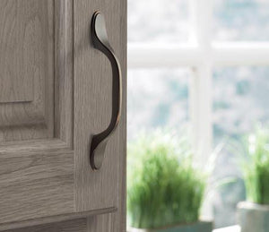 Amerock Cabinet Pull Oil Rubbed Bronze 3 inch (76 mm) Center-to-Center Ravino 1 Pack Drawer Pull Drawer Handle Cabinet Hardware