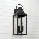 Capital Lighting 946431BK Bradford 3 Light Outdoor Wall Lantern Black