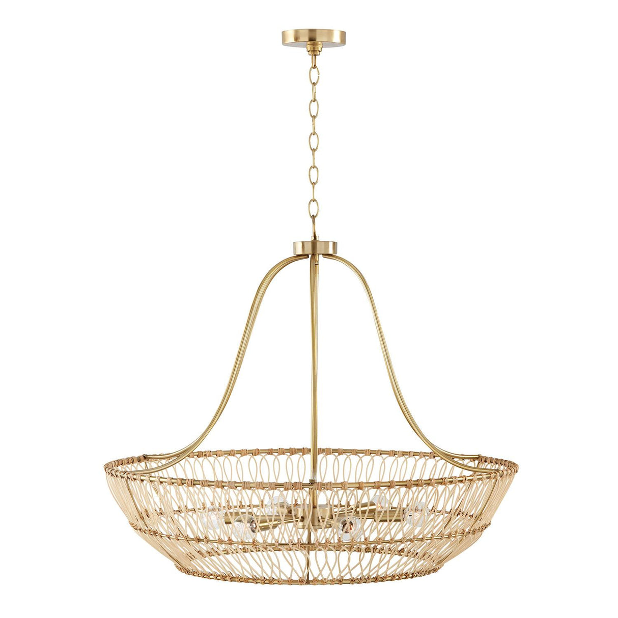 Capital Lighting 444161MA Wren 6 Light Chandelier Matte Brass