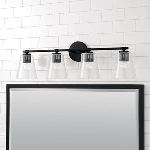 Capital Lighting 146941MB-533 Baker 4 Light Vanity Matte Black