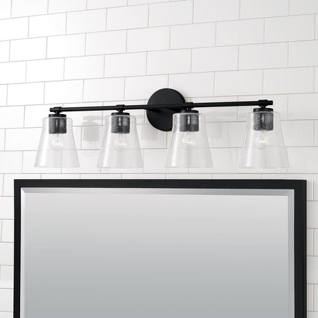 Capital Lighting 146941MB-533 Baker 4 Light Vanity Matte Black