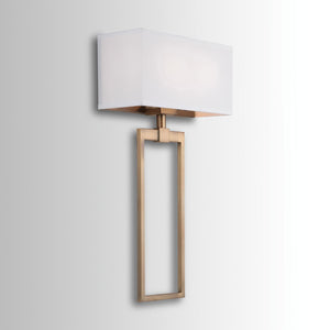 Capital Lighting 633321AD Lynden 2 Light Sconce Aged Brass
