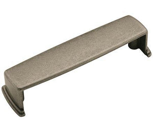 Amerock Cabinet Cup Pull Weathered Nickel 3-3/4 inch (96 mm) Center to Center Kane 1 Pack Drawer Pull Drawer Handle Cabinet Hardware