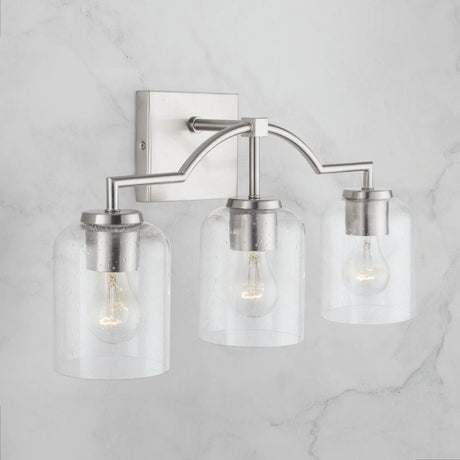 Capital Lighting 139331BN-500 Carter 3 Light Vanity Brushed Nickel