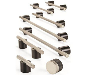 Amerock Cabinet Pull Matte Black/Polished Nickel 10-1/16 inch (256 mm) Center to Center Transcendent 1 Pack Drawer Pull Drawer Handle Cabinet Hardware