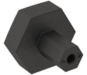 Amerock Cabinet Knob Matte Black 1-1/4 inch (32 mm) Diameter Caliber 1 Pack Drawer Knob Cabinet Hardware