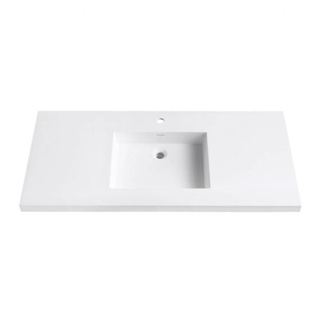 VersaStone 37 in. Solid Surface Vanity Top with Integrated Bowl in Matte finish