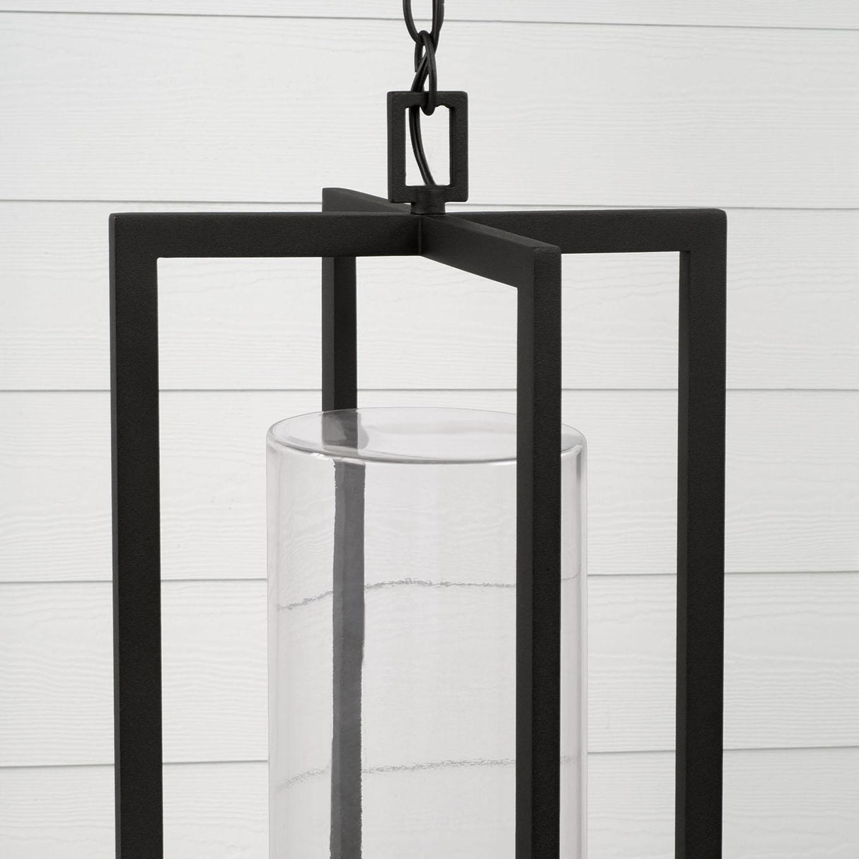 Capital Lighting 948232BK Kent 3 Light Outdoor Hanging Lantern Black