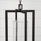 Capital Lighting 948232BK Kent 3 Light Outdoor Hanging Lantern Black