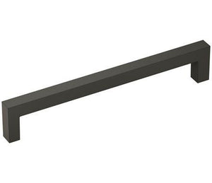 Amerock Cabinet Pull Matte Black 6-5/16 inch (160 mm) Center-to-Center Monument 1 Pack Drawer Pull Drawer Handle Cabinet Hardware