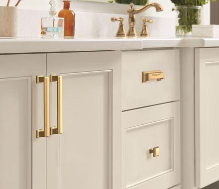 Amerock Cabinet Pull Champagne Bronze 5-1/16 inch (128 mm) Center-to-Center Appoint 1 Pack Drawer Pull Cabinet Handle Cabinet Hardware