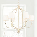 Capital Lighting 438761WG-698 Ophelia 6 Light Chandelier Winter Gold