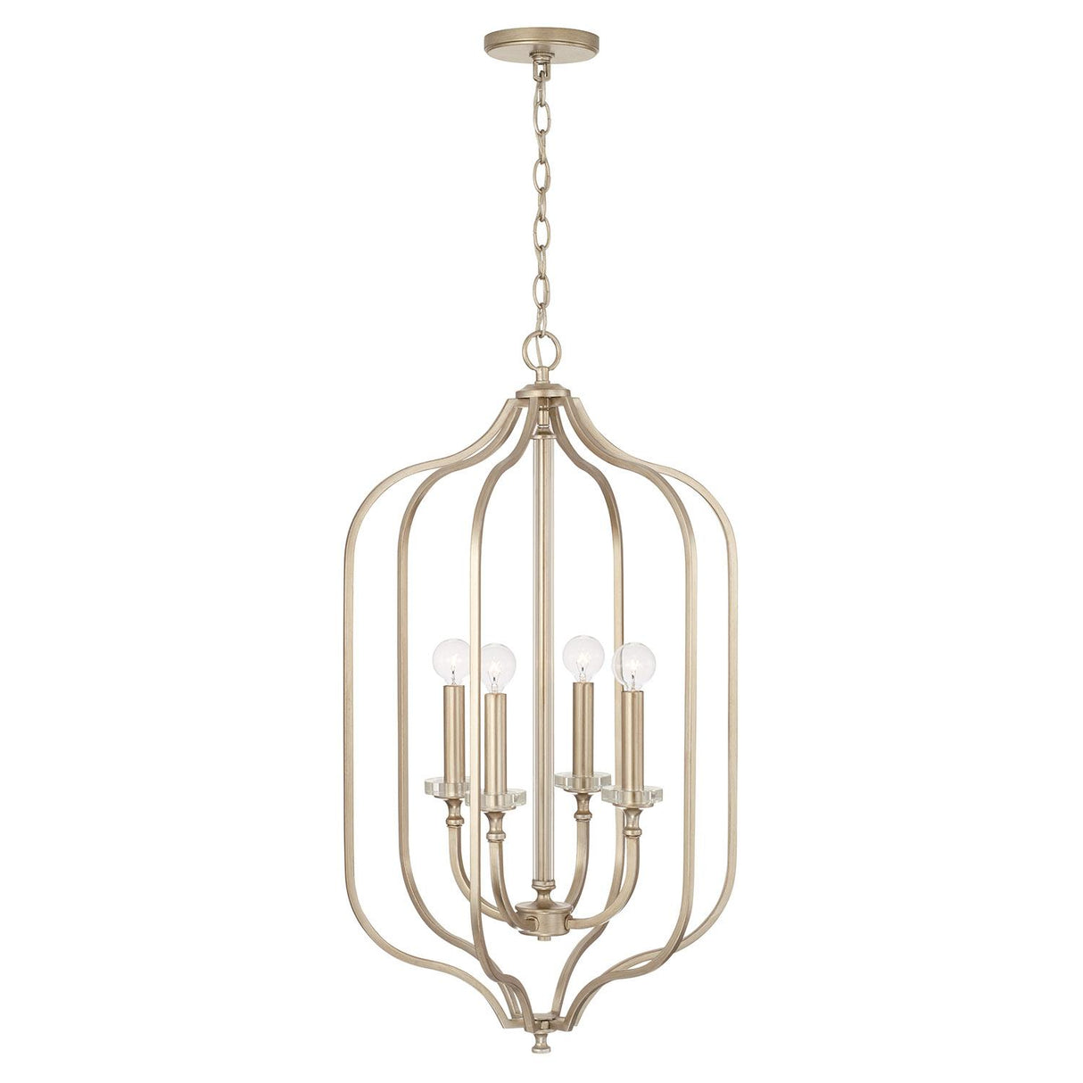 Capital Lighting 544841BS Breigh 4 Light Foyer Brushed Champagne