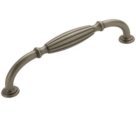 Amerock Cabinet Pull Weathered Nickel 6-5/16 inch (160 mm) Center to Center Blythe 1 Pack Drawer Pull Drawer Handle Cabinet Hardware