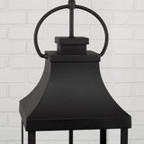 Capital Lighting 946442BK Bradford 4 Light Outdoor Hanging Lantern Black