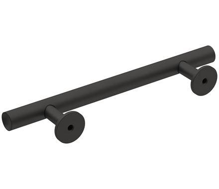 Amerock Cabinet Pull Matte Black 3-3/4 inch (96 mm) Center-to-Center Radius 1 Pack Drawer Pull Cabinet Handle Cabinet Hardware