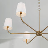 Capital Lighting 449461AD-706 Brody 6 Light Chandelier Aged Brass