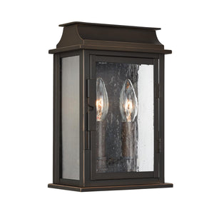 Capital Lighting 936821OZ Bolton 2 Light Outdoor Wall Lantern Oiled Bronze