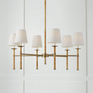 Capital Lighting 447261MA-705 Tulum 6 Light Chandelier Matte Brass