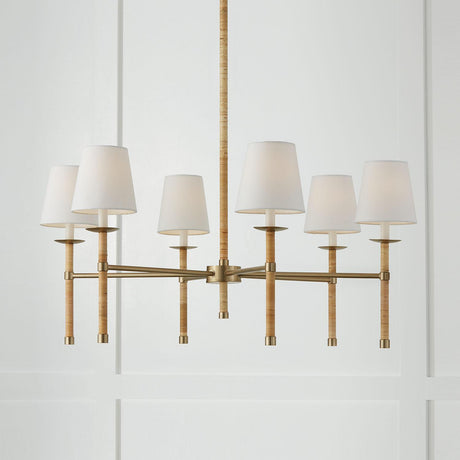 Capital Lighting 447261MA-705 Tulum 6 Light Chandelier Matte Brass