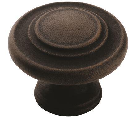 Amerock Cabinet Knob Antique Rust 1-5/16 inch (33 mm) Diameter Inspirations 1 Pack Drawer Knob Cabinet Hardware