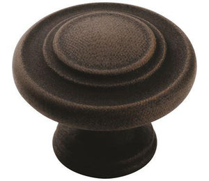 Amerock Cabinet Knob Antique Rust 1-5/16 inch (33 mm) Diameter Inspirations 1 Pack Drawer Knob Cabinet Hardware