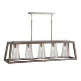 Capital Lighting 840551HN-504 Connor 5 Light Island Barnhouse and Matte Nickel