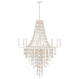 Capital Lighting 447782OW Carissa 8 Light Chandelier Organic White